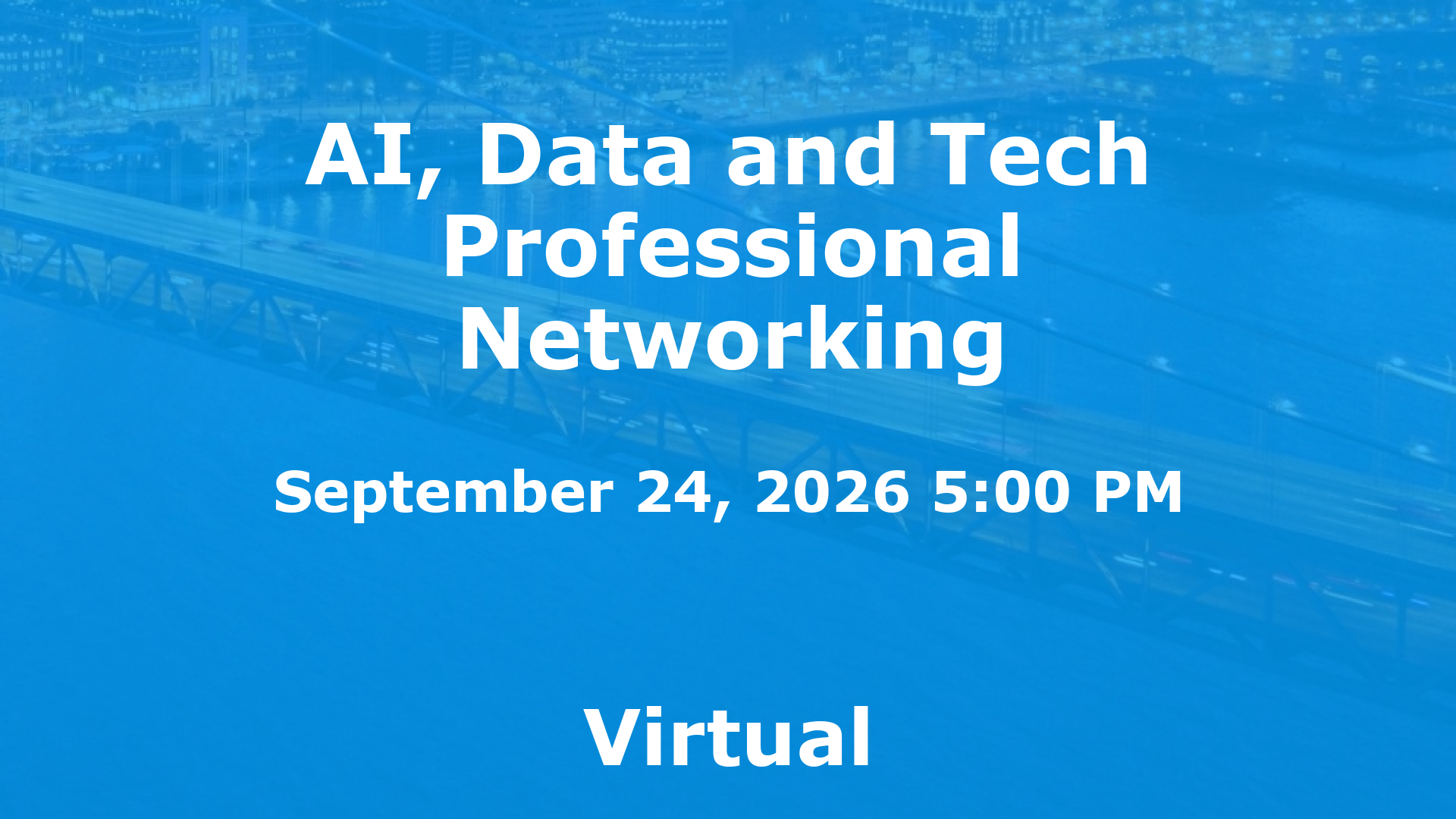 AI, Data and Tech Professional Networking event image